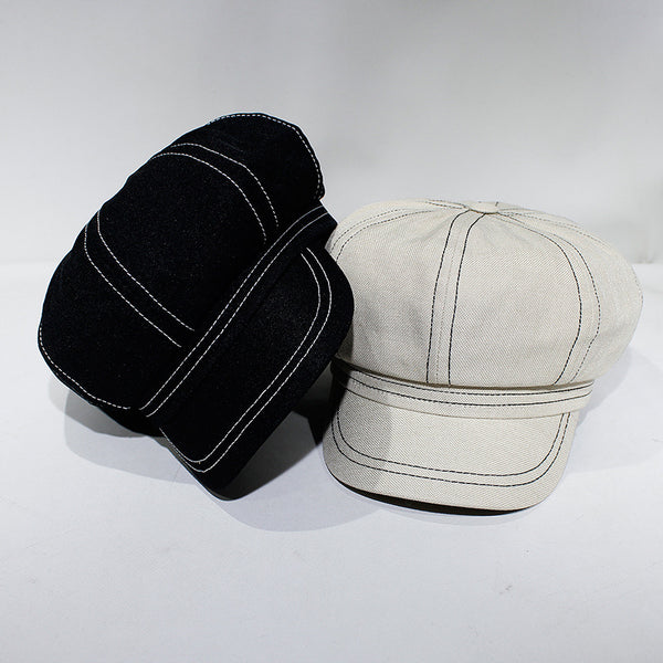 Gorra Octagonal Retro Británico para Mujer - Primavera Verano