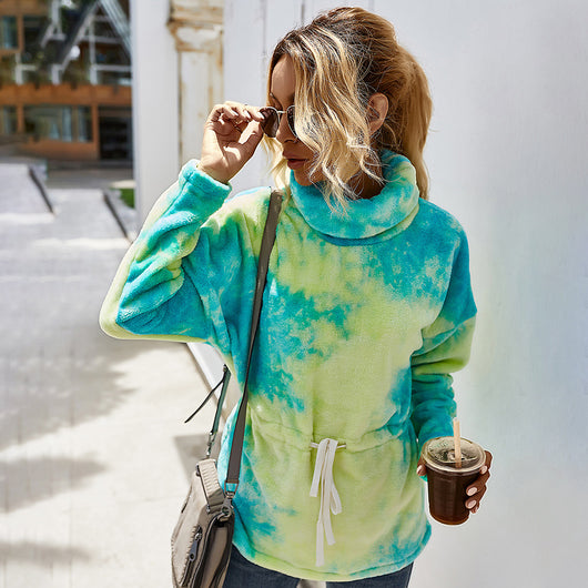 Suéter Cuello Alto Tie-Dye para Otoño e Invierno - Image 10