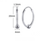925 Plateado Pequeño earrings sterling Plateado earrings Glossy Pequeño earrings