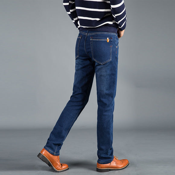 Jeans de Invierno Plus Grueso Forrado en Terciopelo