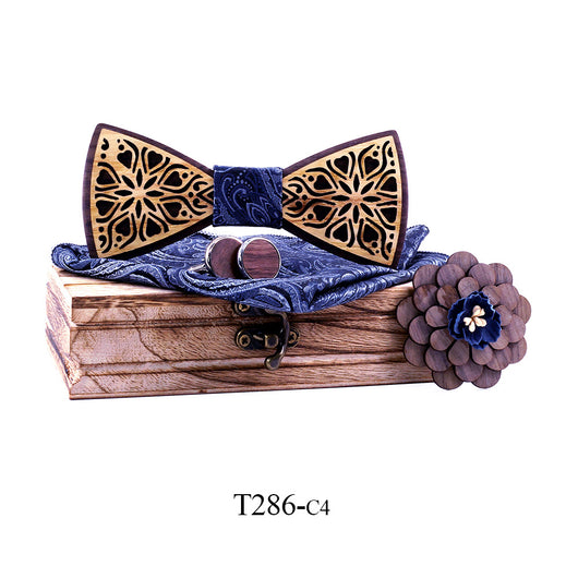 Traje con Pajarita de Madera Maciza - Image 16