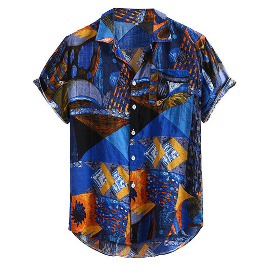 Cardigan Floral para Hombre de Manga Corta - Image 5