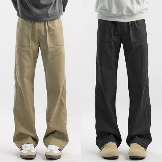 Pantalones Cargo Retro Maillard de Corte Recto para Hombre - Image 11