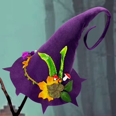 Sombrero de Bruja Halloween Fieltro Puntiagudo para Fiesta - Image 9