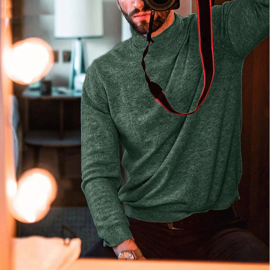 Suéter Cuello Alto Oversized en Punto Acogedor - Image 3