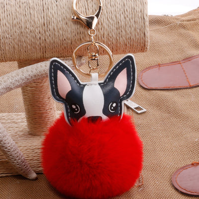 Llavero Pelota de Plumas PU para Mascotas - Accesorio Adorable - Image 13