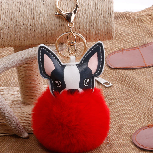 Llavero Pelota de Plumas PU para Mascotas - Accesorio Adorable - Image 13