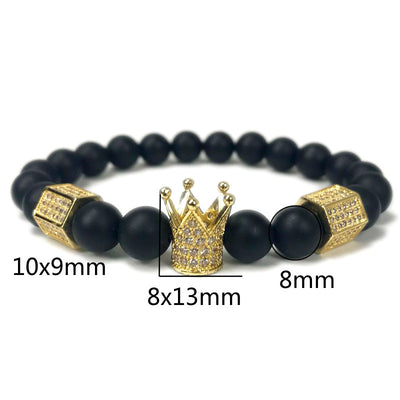Set de 3 Pulseras para Hombre con Piedras Naturales - Image 5