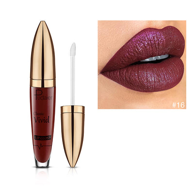 Brillo Labial Diamante Pudaiier Efecto Perlado Mate - Image 8