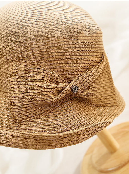 Sombrero de Paja Plegable para Mujer - Versátil y Elegante - Image 9