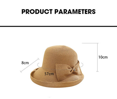 Sombrero de Paja Plegable para Mujer - Versátil y Elegante - Image 10