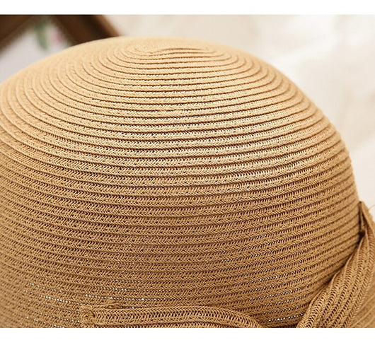 Sombrero de Paja Plegable para Mujer - Versátil y Elegante - Image 14