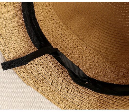 Sombrero de Paja Plegable para Mujer - Versátil y Elegante - Image 16