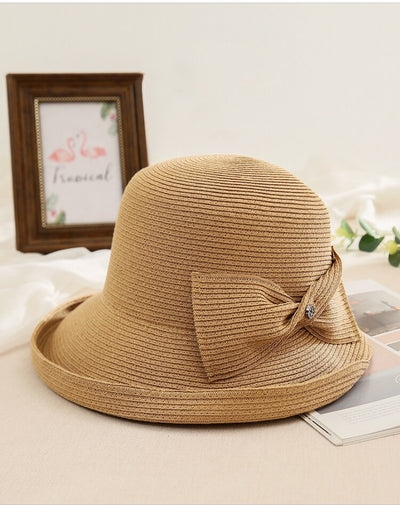 Sombrero de Paja Plegable para Mujer - Versátil y Elegante - Image 17