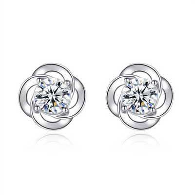 Aretes de Trébol en Plata Esterlina - Image 5