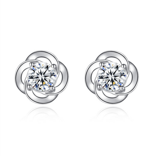 Aretes de Trébol en Plata Esterlina - Image 5