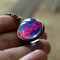 Nebula Galaxy Double Sided Pendant Necklace Three