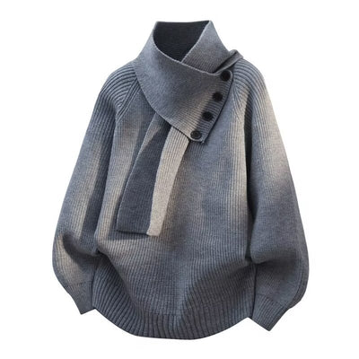 Suéter Tejido para Hombre con Diseño de Botones y Corte Relajado - Image 5