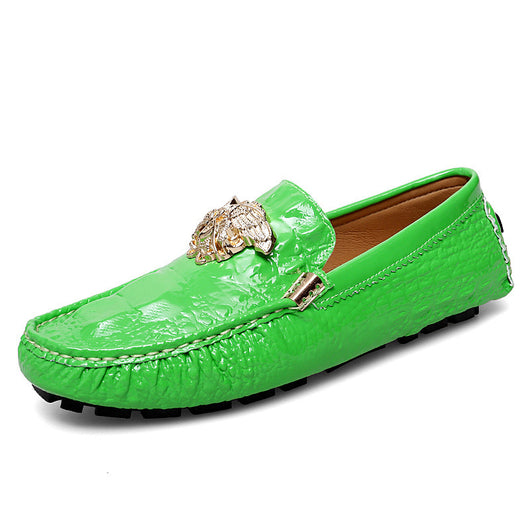 Zapatos de Cuero Casual con Hebilla Metálica y Pedal - Image 13