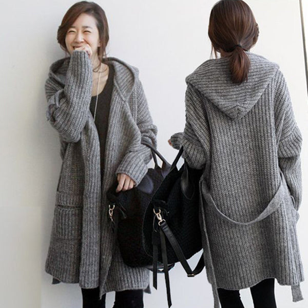 Abrigo Sudadera con Capucha Ancho y Suelto para Mujer