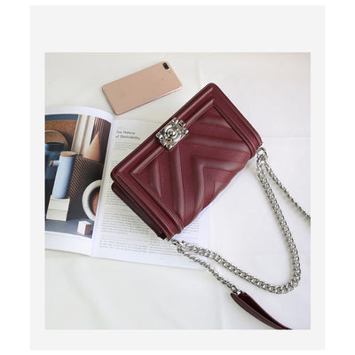 Bolsa Cuadrada de Cuero con Asa al Hombro - Crossbody Elegante - Image 7