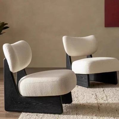 Sillón de Diseño Wabi-Sabi en Tela Única