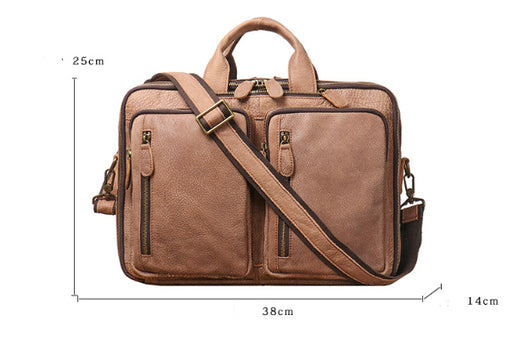 Mochila de Cuero para Hombre - Backpack de Gran Capacidad para Viajes - Image 6