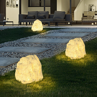 Lámpara de Piso Impermeable para Jardín y Terraza en Resina de Piedra - Image 2