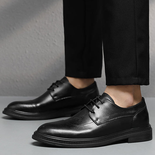 Zapatos de Cuero para Hombre con Punta Afilada y Suela Flexible - Image 10