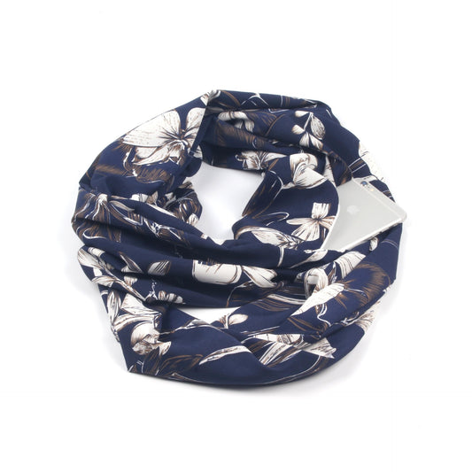 Bufandas Circulares Estampadas para Invierno