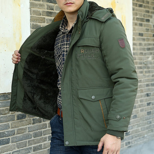 Chaqueta Acolchada de Terciopelo Cálida Plus - Image 6