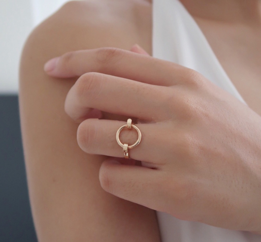 Anillo con Textura de Círculos Concéntricos - Image 8
