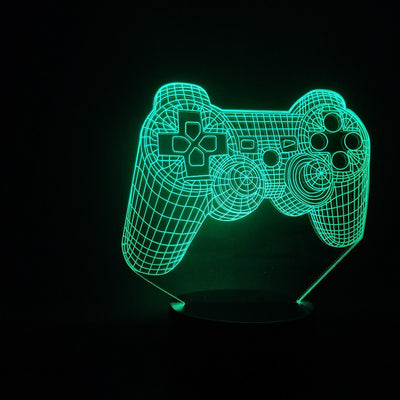 Lámpara 3D Control de Videojuegos con Luz LED Colorida - Image 5