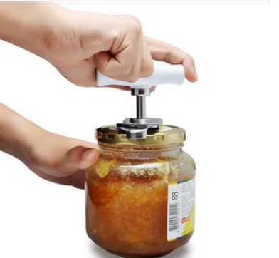 Abridor de Botellas Manual de Acero Inoxidable Ajustable con Sello de Rosca