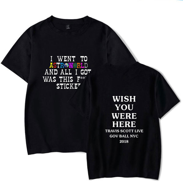 Camiseta Casual WISH YOU WERE HERE
