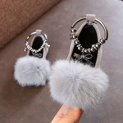 Zapatos Princesa para Niñas con Moño y Detalles de Pelaje - Image 11