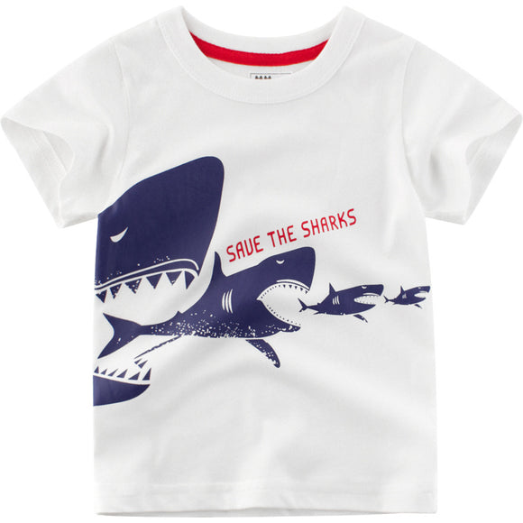 Playera de Algodón para Niños Estilo Coreano - Manga Corta Fresca y Cómoda