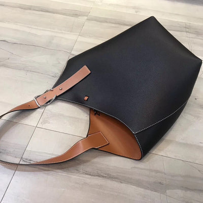 Bolsa de Cuero Suave Tipo Bucket - Versátil y Elegante - Image 5