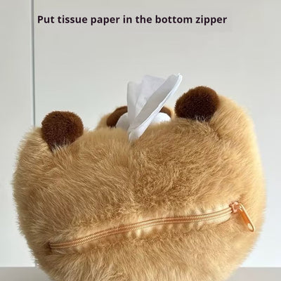 Bolsa Organizadora Peluche Capybara con Dispensador de Pañuelos - Image 13