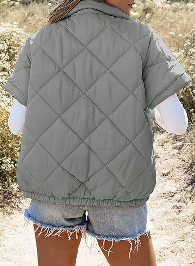 Chaqueta Cálida con Diseño de Diamantes y Bolsillos con Cierre - Image 18