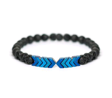Pulsera de Piedra Natural Volcánica con Magnetismo para Hombre y Mujer - Image 4