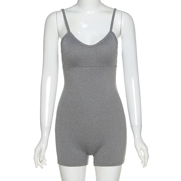 Jumpsuit Corto para Mujer con Tirantes Ajustables