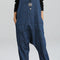 Mono Palazzo Vintage Denim con Tirantes y Bolsillos