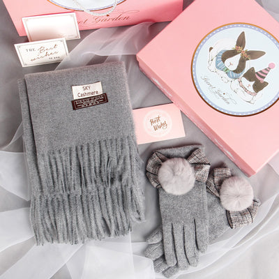 Set de Bufanda y Guantes para Invierno - Caja de Regalo Perfecta para Mujer - Image 12