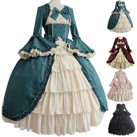 Vestido Gótico Vintage de Corte