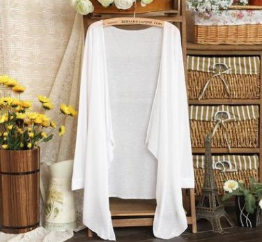 Cardigan Transparente Protección Solar Coreano - Blusa Ligera Playa Mujer