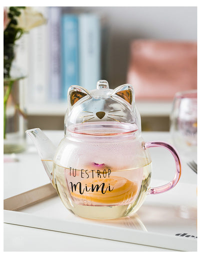 Juego de Tetera y Tazas de Vidrio Transparente para el Hogar - Image 5