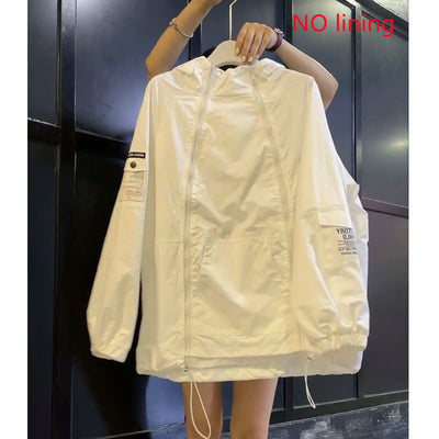 Chaqueta Protección Solar Estilo Japonés Mujer - Cortavientos Casual Ultraligero - Image 5