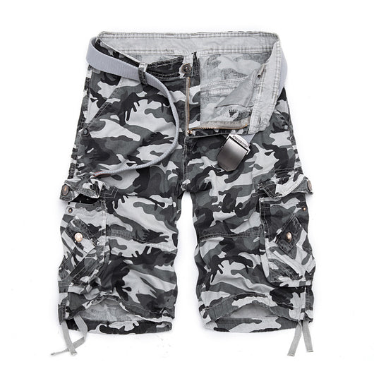 Shorts de Trabajo Holgados con Estampado Camuflaje - Image 4