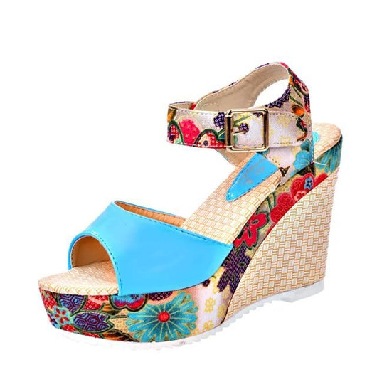 Sandalias de Tacón Alto con Flores para Mujer - Image 30
